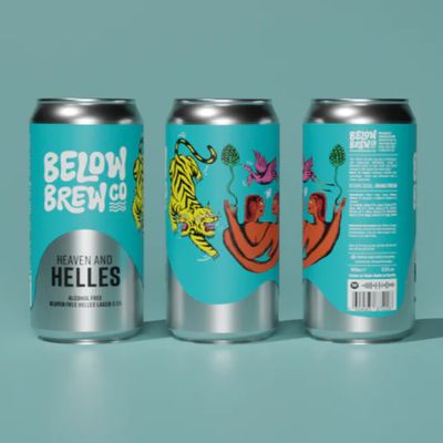 Below Brew Co Heaven And Helles Alcohol Free Lager