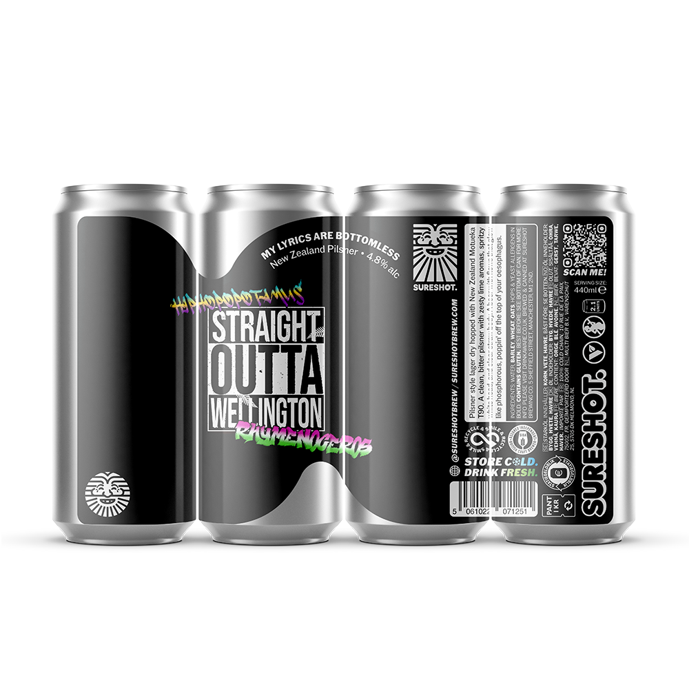 Sureshot My Lyrics Are Bottomless NZ Pilsner