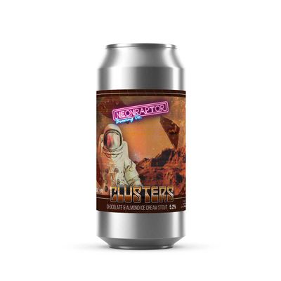 Neon Raptor Clusters Chocolate &amp; Almond Ice Cream Stout