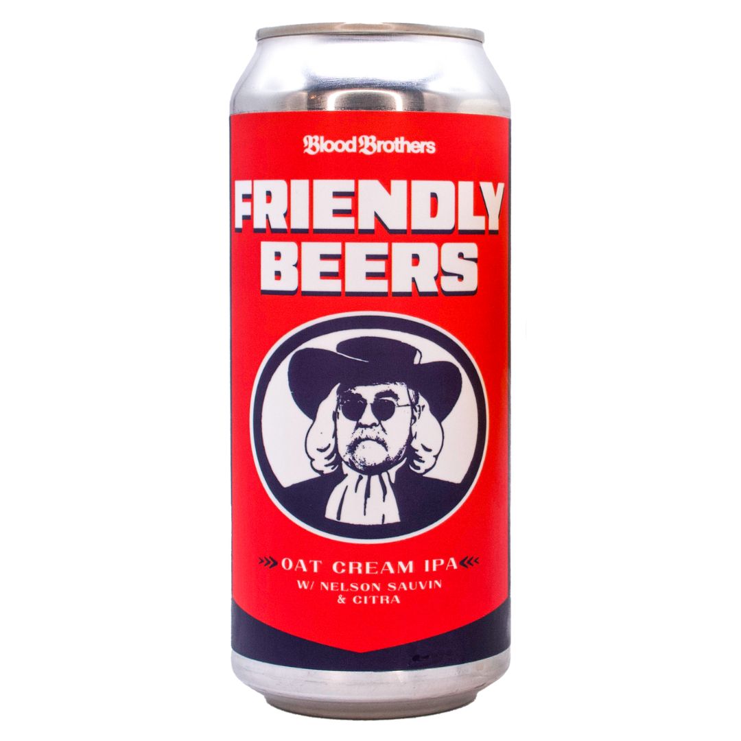 Blood Brothers Friendly Beers Oat Cream IPA Blood Brothers Friendly Beers Oat Cream IPA