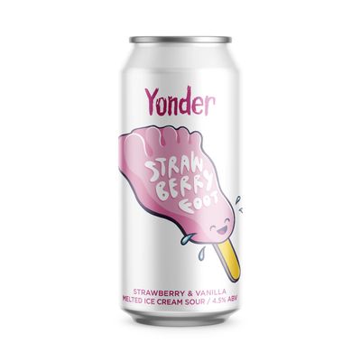 Yonder Strawberry Foot Ice Cream Sour