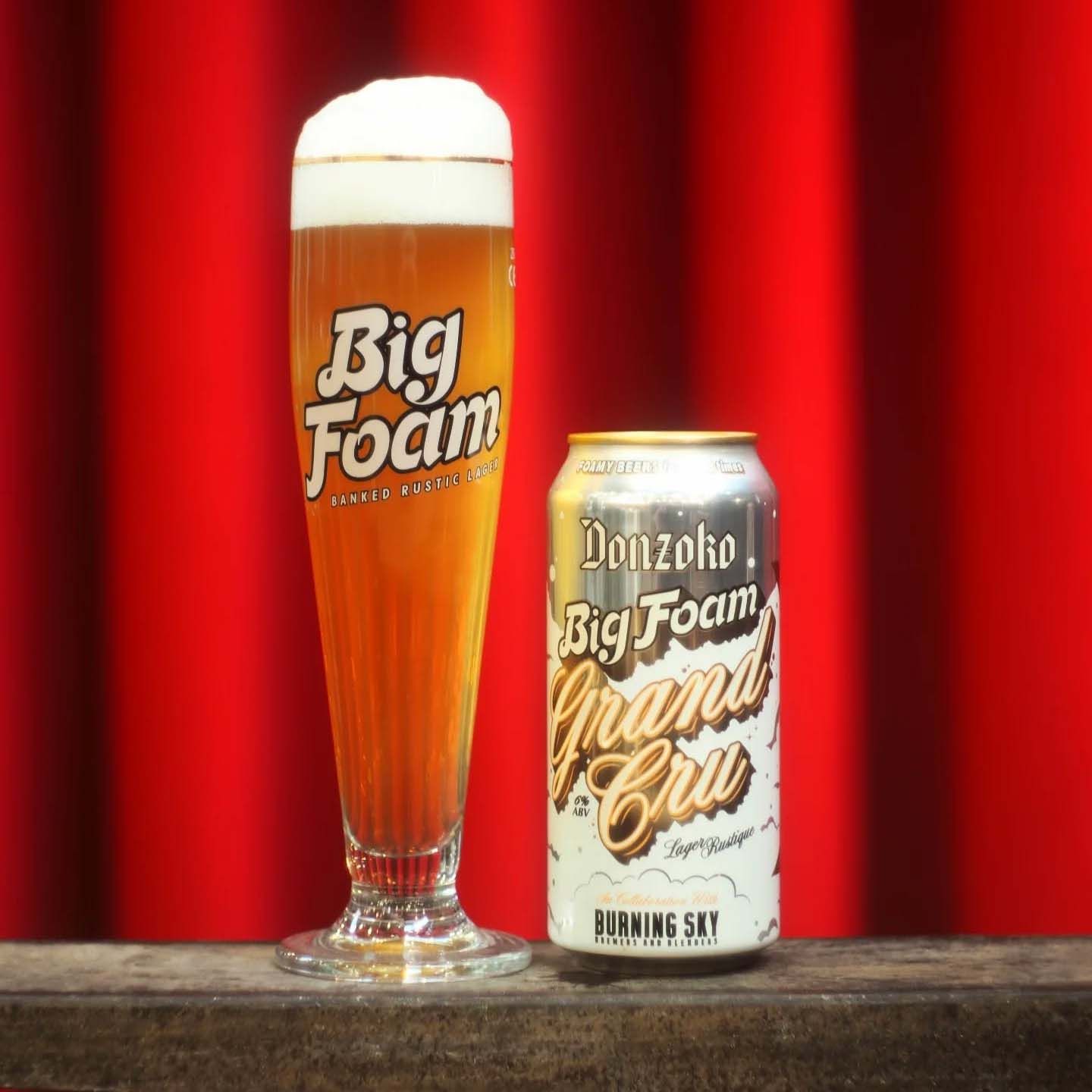Donzoko x Burning Sky Grand Cru Big Foam Lager Donzoko x Burning Sky Grand Cru Big Foam Lager