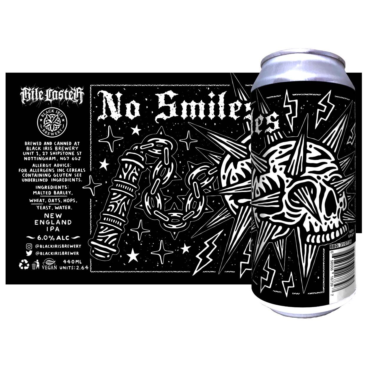 Black Iris x Bile Caster // No Smiles NEIPA