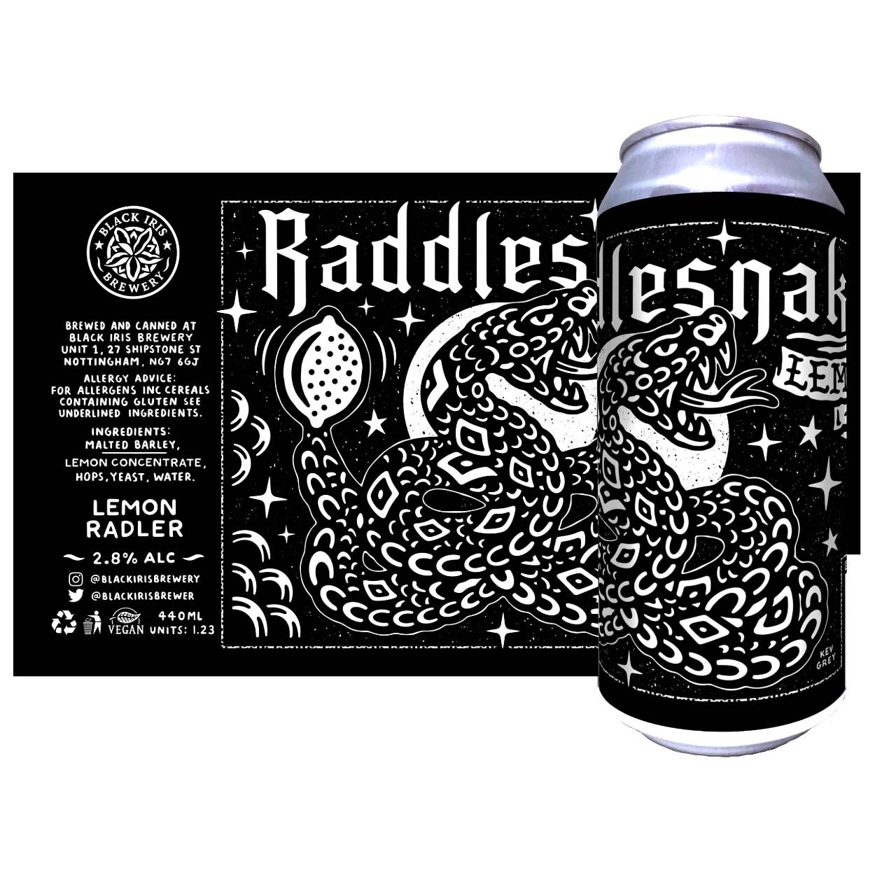 Black Iris Raddlesnake Lemon Raddler