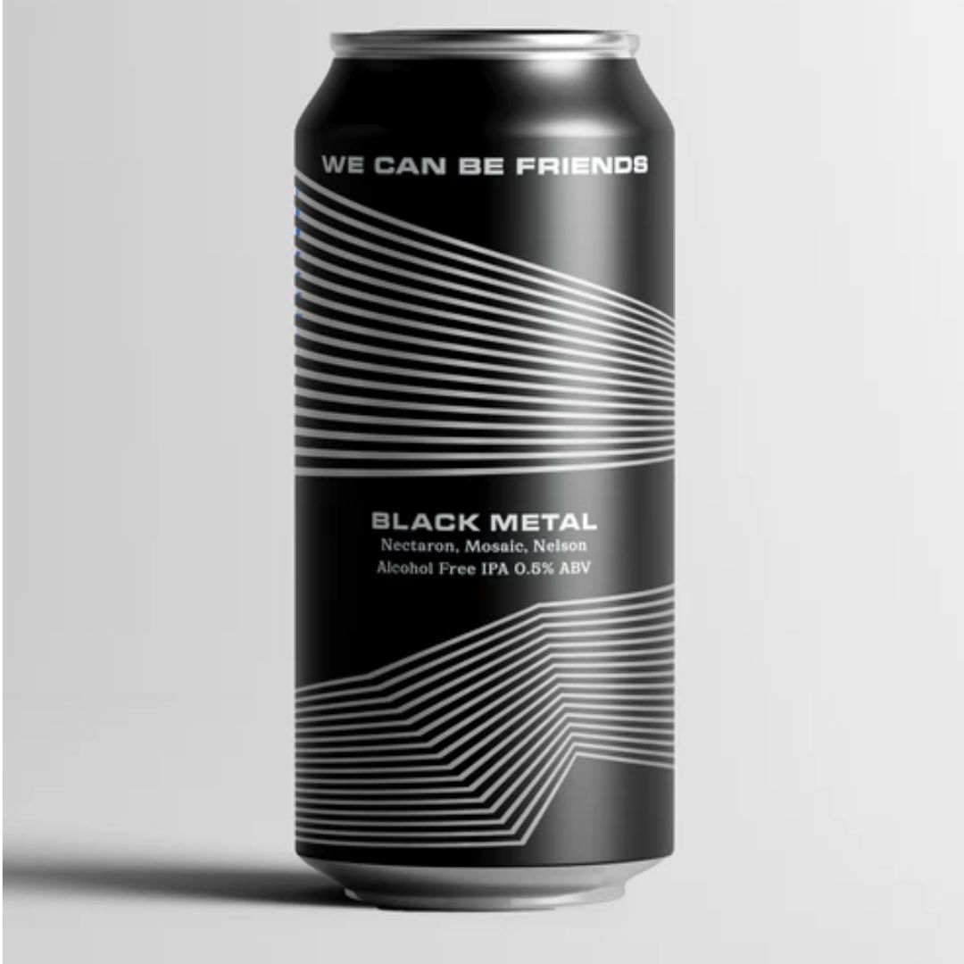 We Can Be Friends Black Metal Alcohol Free IPA