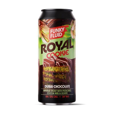 Funky Fluid Royal Cookie Dubai Chocolate Imperial Stout