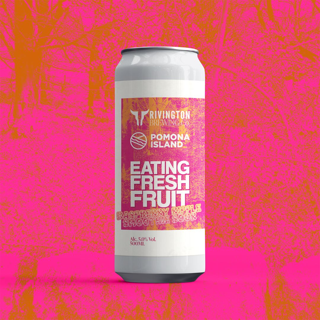 Rivington x Pomona Island Eating Fresh Fruit Raspberry Ripple Smoothie Sour