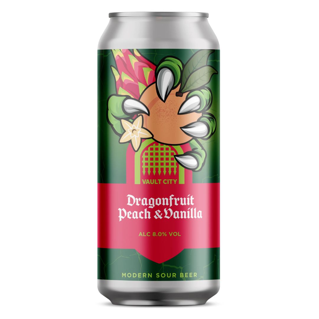 Vault City Dragonfruit Peach &amp; Vanilla Sour
