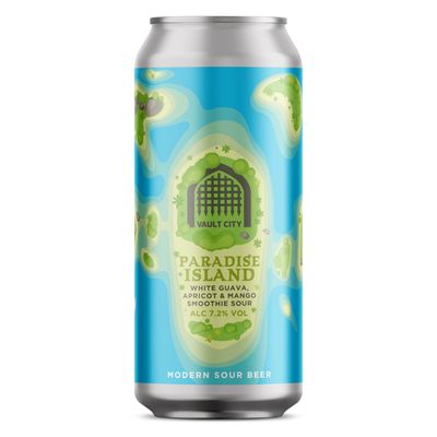 Vault City Paradise Island White Guava Apricot &amp; Mango Smoothie Sour