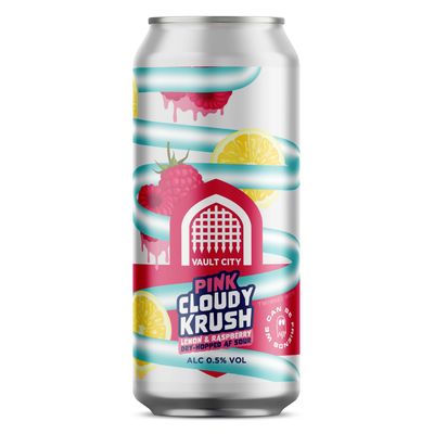 Vault City Pink Cloudy Krush Lemon &amp; Raspberry DH Alcohol Free Sour