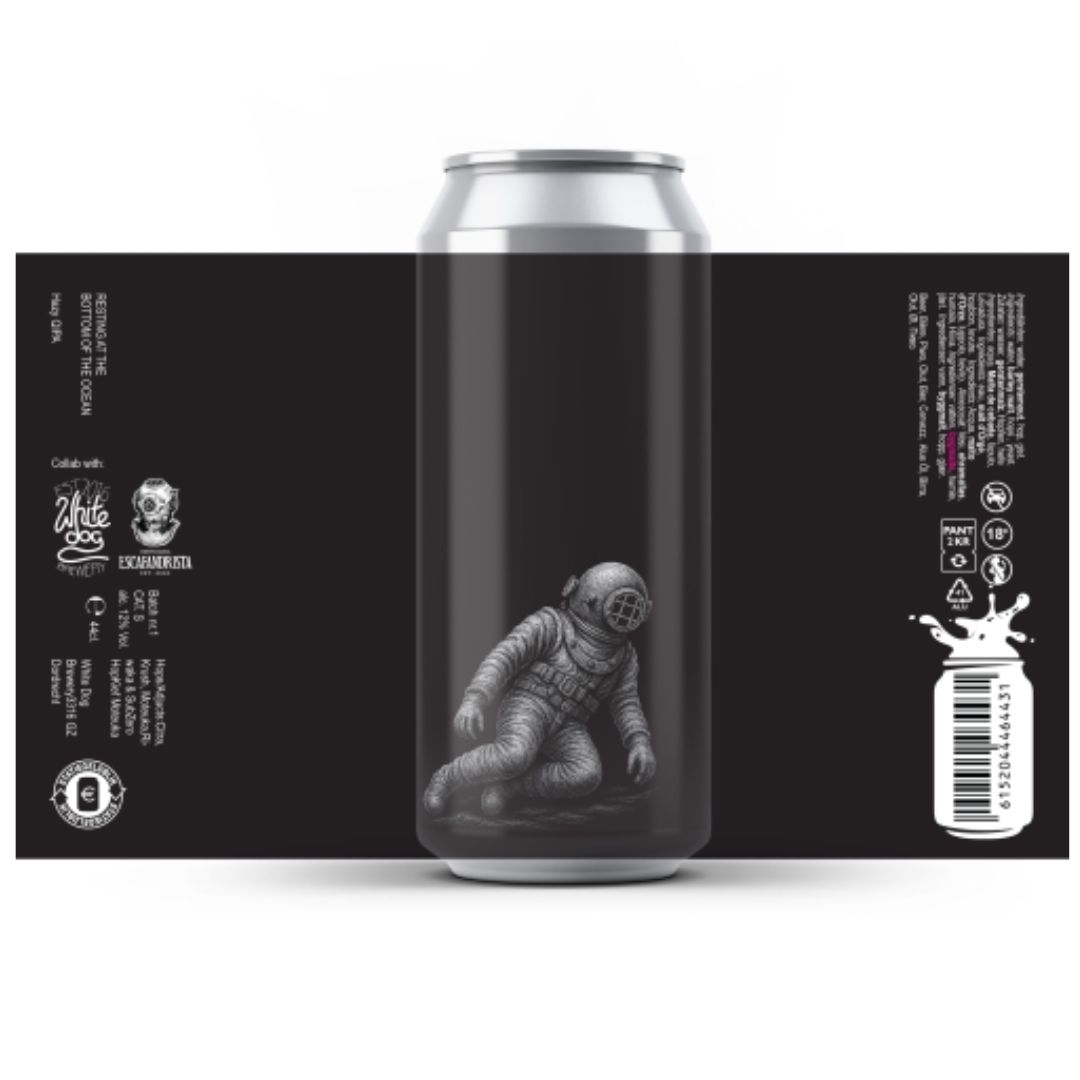 White Dog Resting At The Bottom of the Ocean QIPA