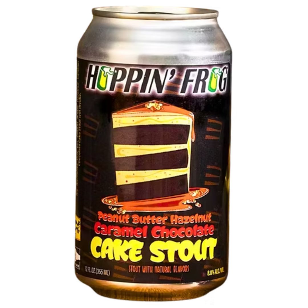 Hoppin' Frog Peanut Butter Hazelnut Caramel Chocolate Cake Stout