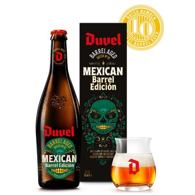 Duvel Mexican Barrel-Aged Bottle, Giftbox with Glass