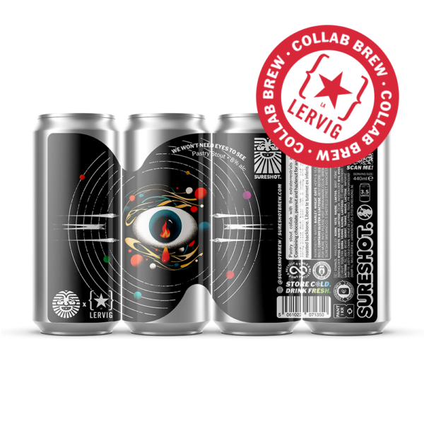 Sureshot x Lervig We Won&#39;t Need Eyes To See Pastry Stout