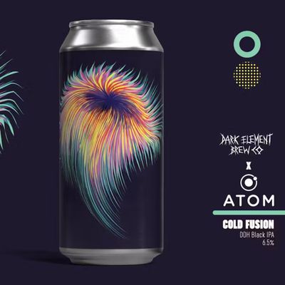 Atom x Dark Element Cold Fusion DDH Black IPA