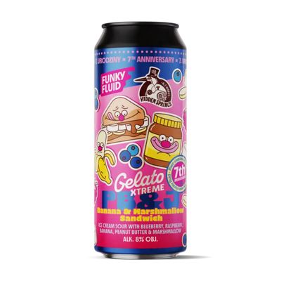 Funky Fluid x Hidden Springs Gelato XTREME PB&J Smoothie Sour Funky Fluid x Hidden Springs Gelato XTREME PB&J Smoothie Sour