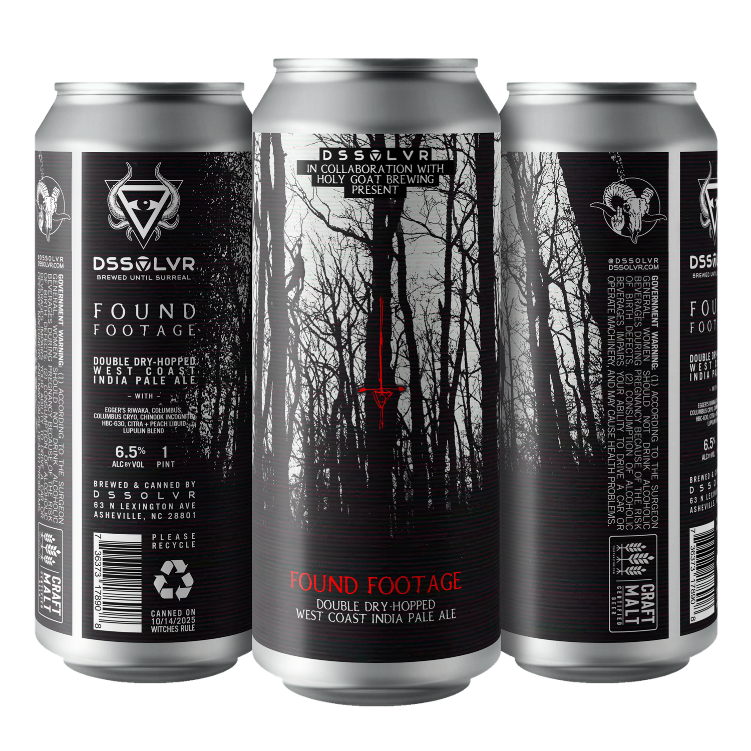 Dssolvr x Holy Goat Found Footage DDH WC IPA