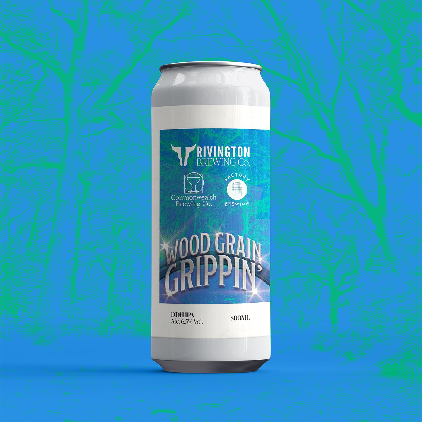 Rivington x Factory x Commonwealth Wood Grain Grippin’ DDH IPA