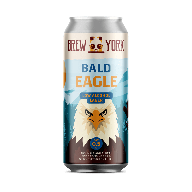 Brew York Bald Eagle Low Alcohol Lager