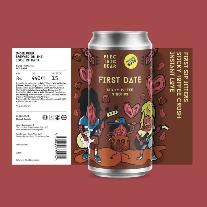 Electric Bear x Only With Love First Date Imperial Stout Electric Bear x Only With Love First Date Imperial Stout