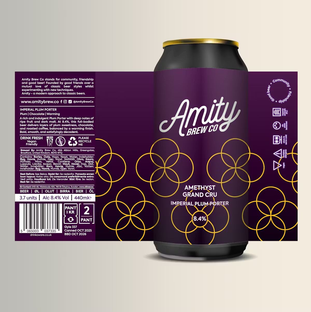 Amity Amethyst Grand Cru Imperial Plum Porter