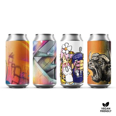 Neon Raptor News Stand Kiosk // 4 PACK Hazy Citrussy Session IPA