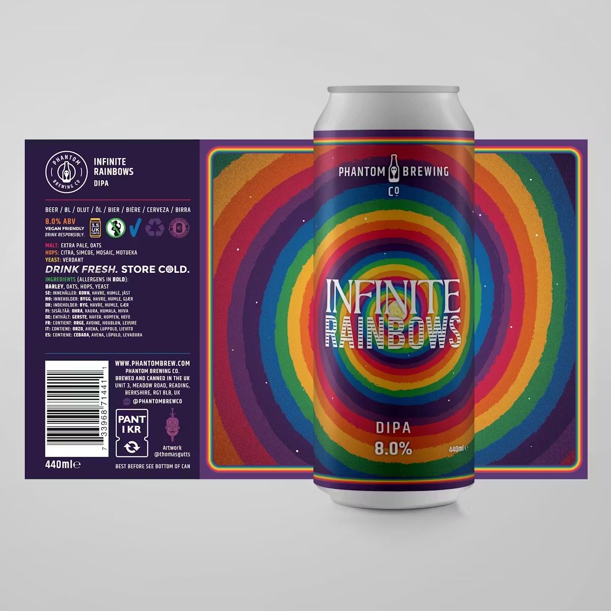 Phantom Infinite Rainbows DIPA Phantom Infinite Rainbows DIPA