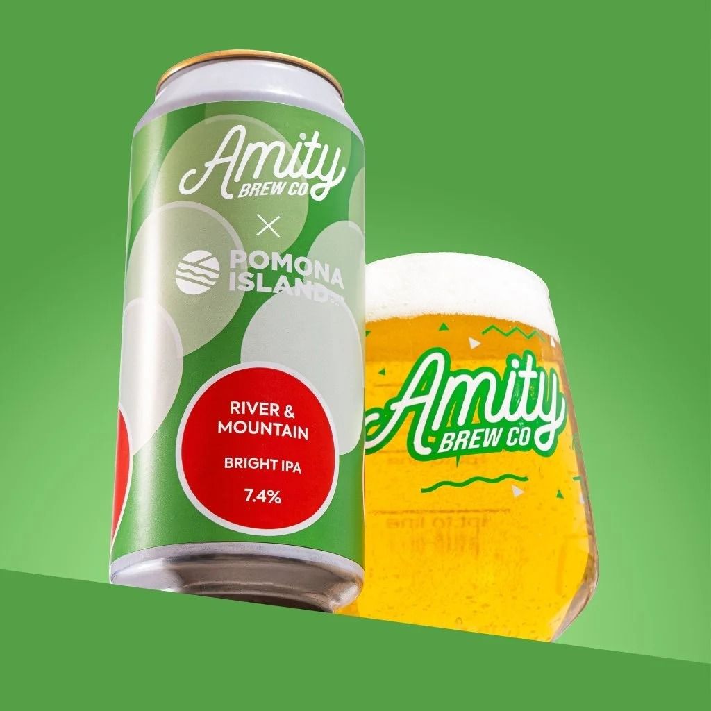 Amity x Pomona Island // River &amp; Mountain Bright IPA