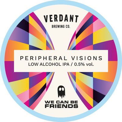 Verdant x We Can Be Friends // Peripheral Visions Low Alcohol IPA Verdant x We Can Be Friends // Peripheral Visions Low Alcohol IPA