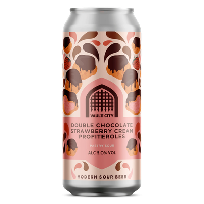 Vault City Double Chocolate Strawberry Cream Profiteroles Sour