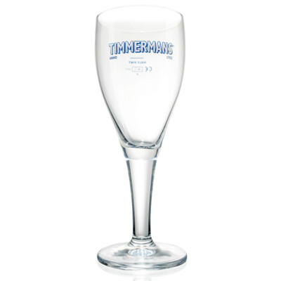 Timmermans White Half Pint Glass Timmermans White Half Pint Glass