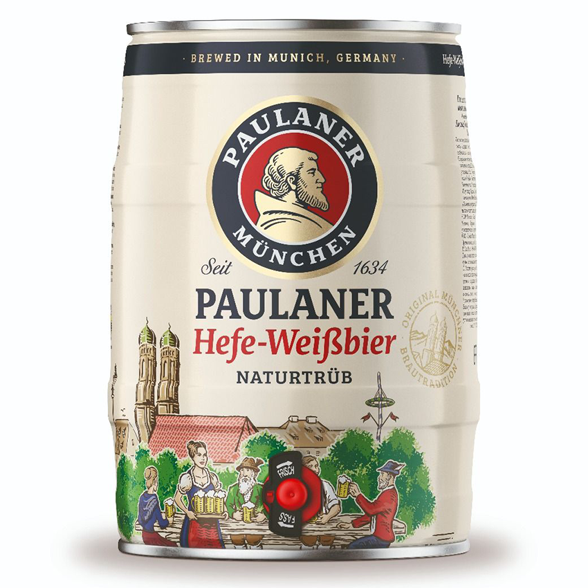 Paulaner Hefe-Weißbier Mini Keg Paulaner Hefe-Weißbier Mini Keg