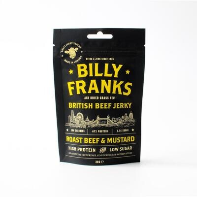 Billy Franks Roast Beef & Mustard Beef Jerky Billy Franks Roast Beef & Mustard Beef Jerky