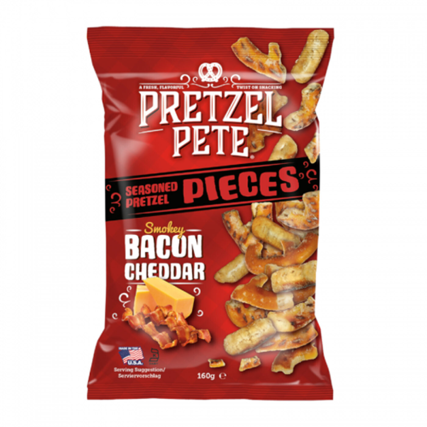 Pretzel Pete Seasoned Pretzel Pieces Smokey Bacon Cheddar Pretzel Pete Seasoned Pretzel Pieces Smokey Bacon Cheddar