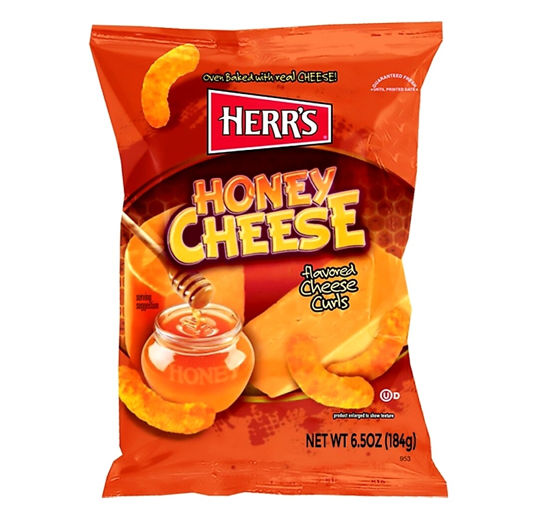 Herr's Honey Cheese Curls LARGE Herr's Honey Cheese Curls LARGE