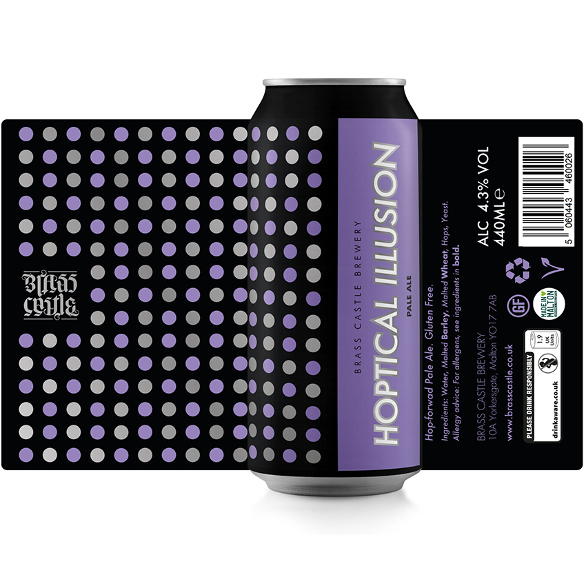 Brass Castle Hoptical Illusion GF Pale Ale Brass Castle Hoptical Illusion GF Pale Ale