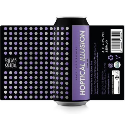 Brass Castle Hoptical Illusion GF Pale Ale Brass Castle Hoptical Illusion GF Pale Ale