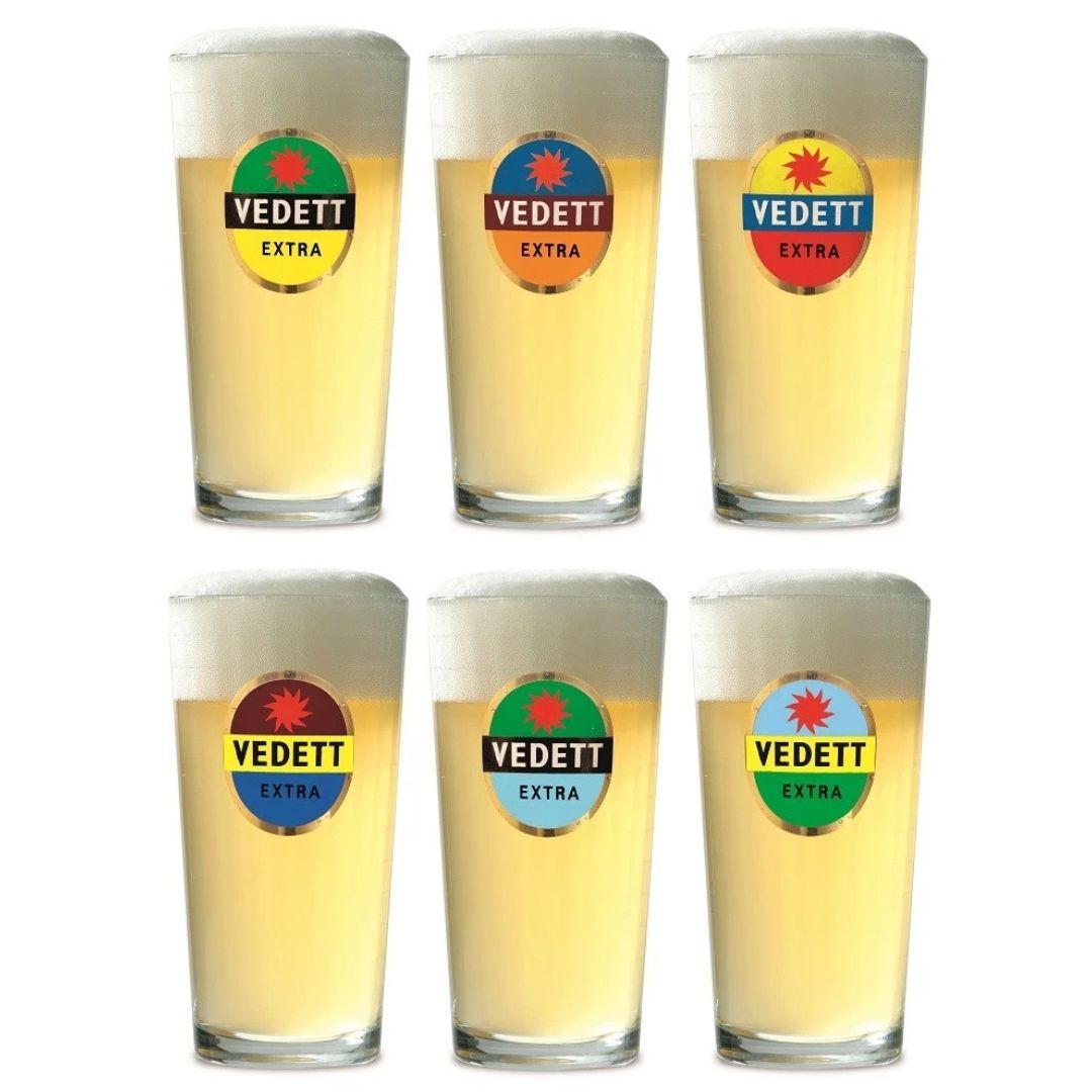 Vedett Extra PINT Glasses 6 Pack Vedett Extra PINT Glasses 6 Pack