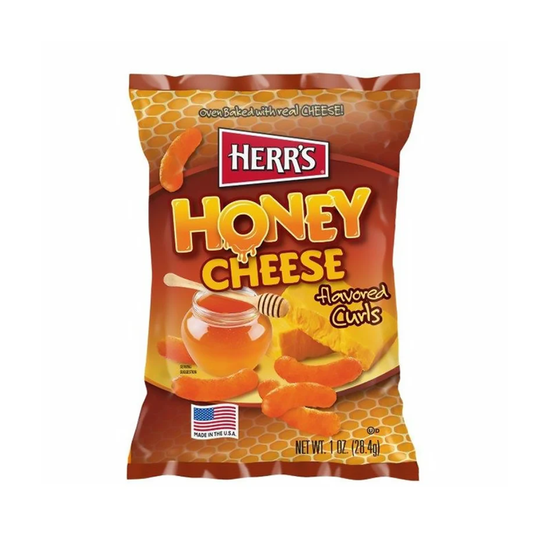 Herr's Honey Cheese Curls SMALL Herr's Honey Cheese Curls SMALL