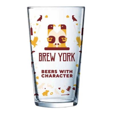 Brew York Straight PINT Glass Brew York Straight PINT Glass