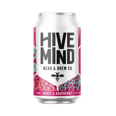 Hive Mind Honey & Raspberry Sparkling Mead Hive Mind Honey & Raspberry Sparkling Mead
