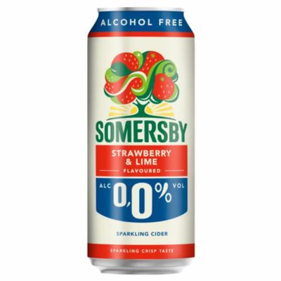 Somersby Strawberry & Lime Alcohol Free Cider Somersby Strawberry & Lime Alcohol Free Cider