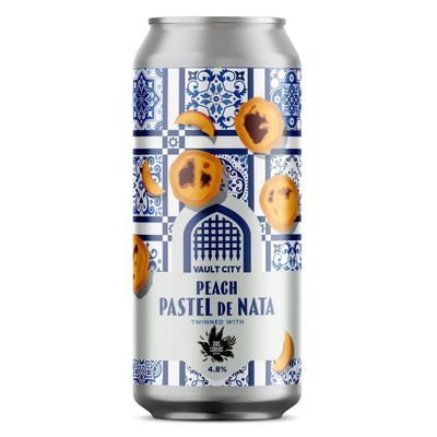 Vault City x Dois Corvos Peach & Apricot Pastel De Nata Sour Vault City x Dois Corvos Peach & Apricot Pastel De Nata Sour