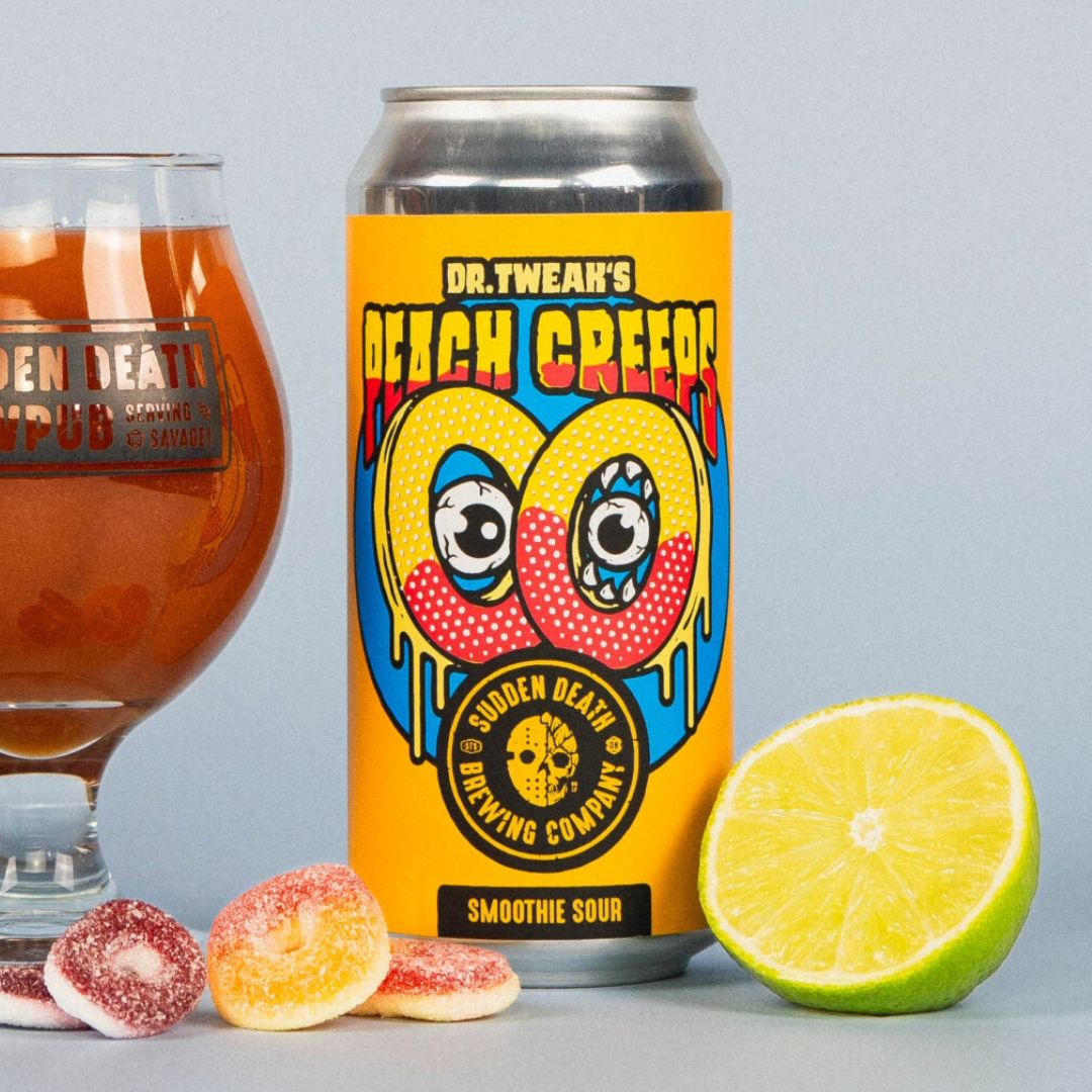 Sudden Death Dr. Tweak's Peach Creeps Fruited Sour