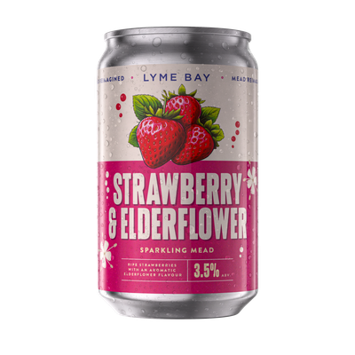 Lyme Bay Strawberry Elderflower Sparkling Mead Lyme Bay Strawberry Elderflower Sparkling Mead