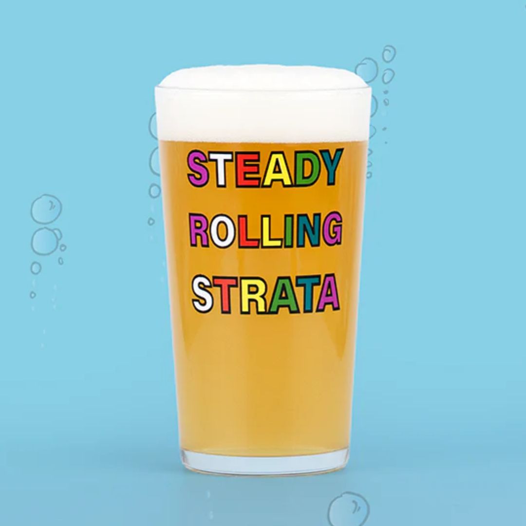 Deya PINT Glass Steady Rolling Strata Deya PINT Glass Steady Rolling Strata