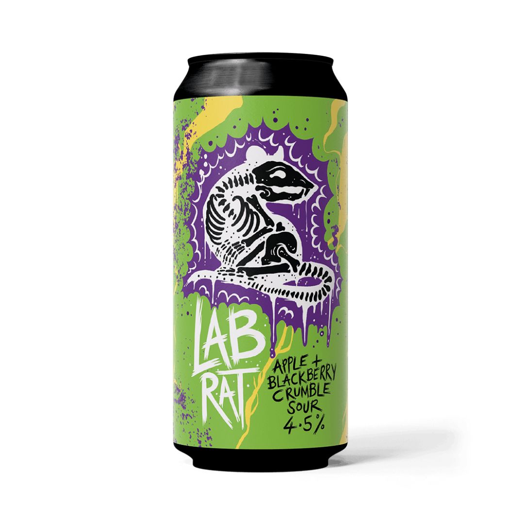Rat Brewery Lab Rat (Green) Apple & Blackberry Crumble Sour Rat Brewery Lab Rat (Green) Apple & Blackberry Crumble Sour