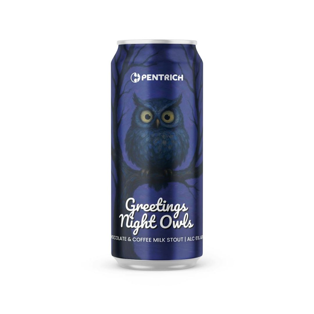 Pentrich Greetings Night Owls Chocolate & Coffee Milk Stout Pentrich Greetings Night Owls Chocolate & Coffee Milk Stout