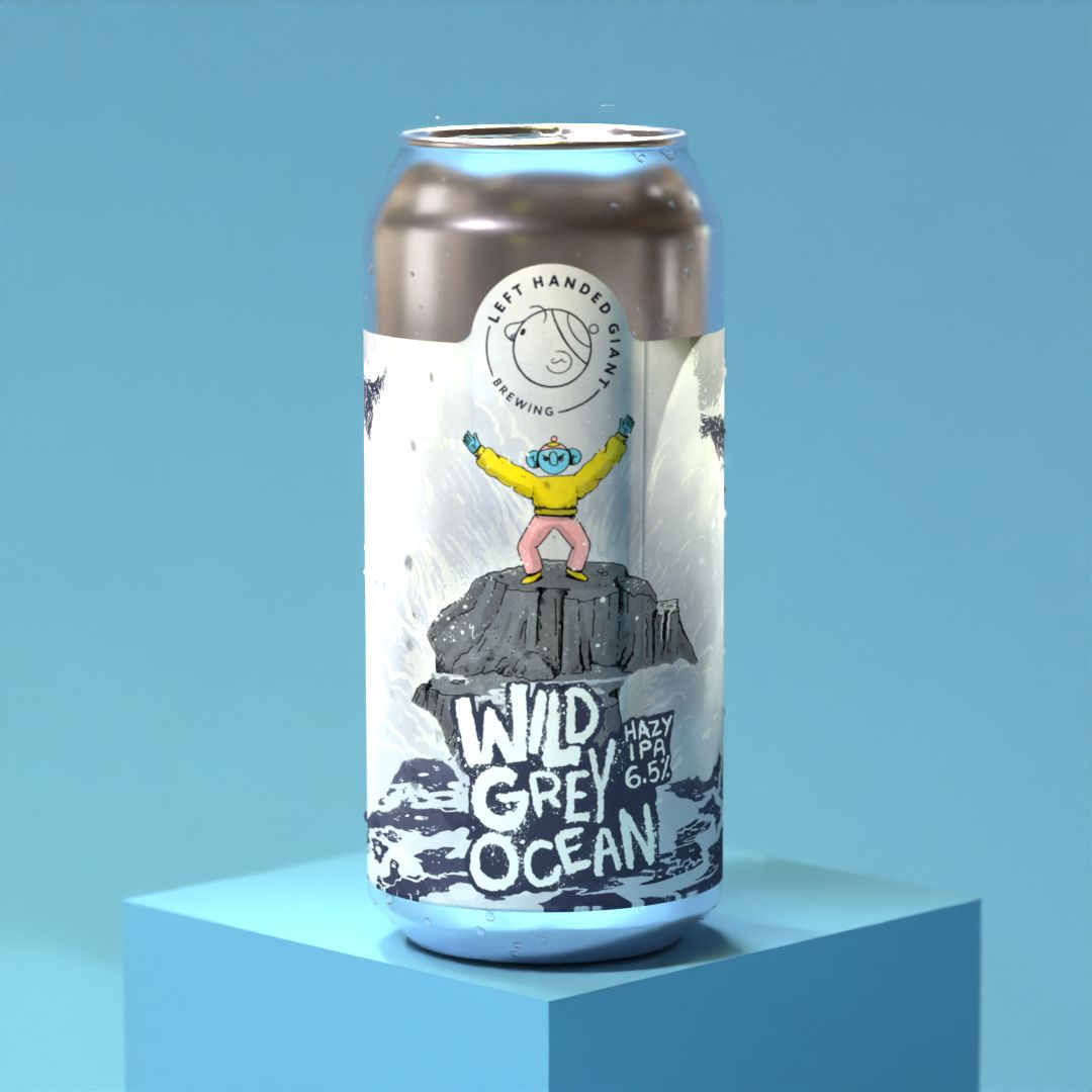 Left Handed Giant Wild Grey Ocean Hazy IPA Left Handed Giant Wild Grey Ocean Hazy IPA