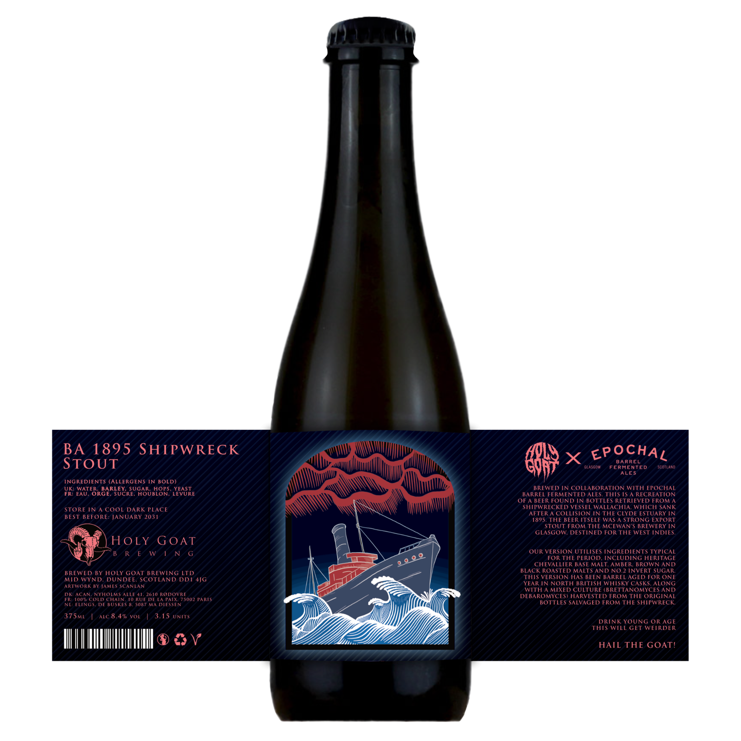 Holy Goat x Epochal BA 1895 Shipwreck Stout Holy Goat x Epochal BA 1895 Shipwreck Stout